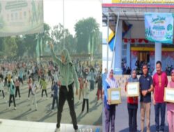 Pejabat Sekda Senam Sehat Bersama Seluruh ASN Di Lingkup Pemda Dompu, ‘Kebugaran Jasmani Modal Utama Pelayanan Prima’