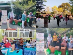 Puskesmas Kempo Kampanyekan Germas Melalui Senam Bersama Dan PKB Dirangkaikan Pembagian Sembako Bagi Janda Veteran.