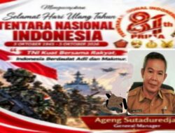 Kadisnakertrans Dompu, Abdul Sahid, SH, Ucapkan Dirgahayu TNI Ke-81 Tahun 2026